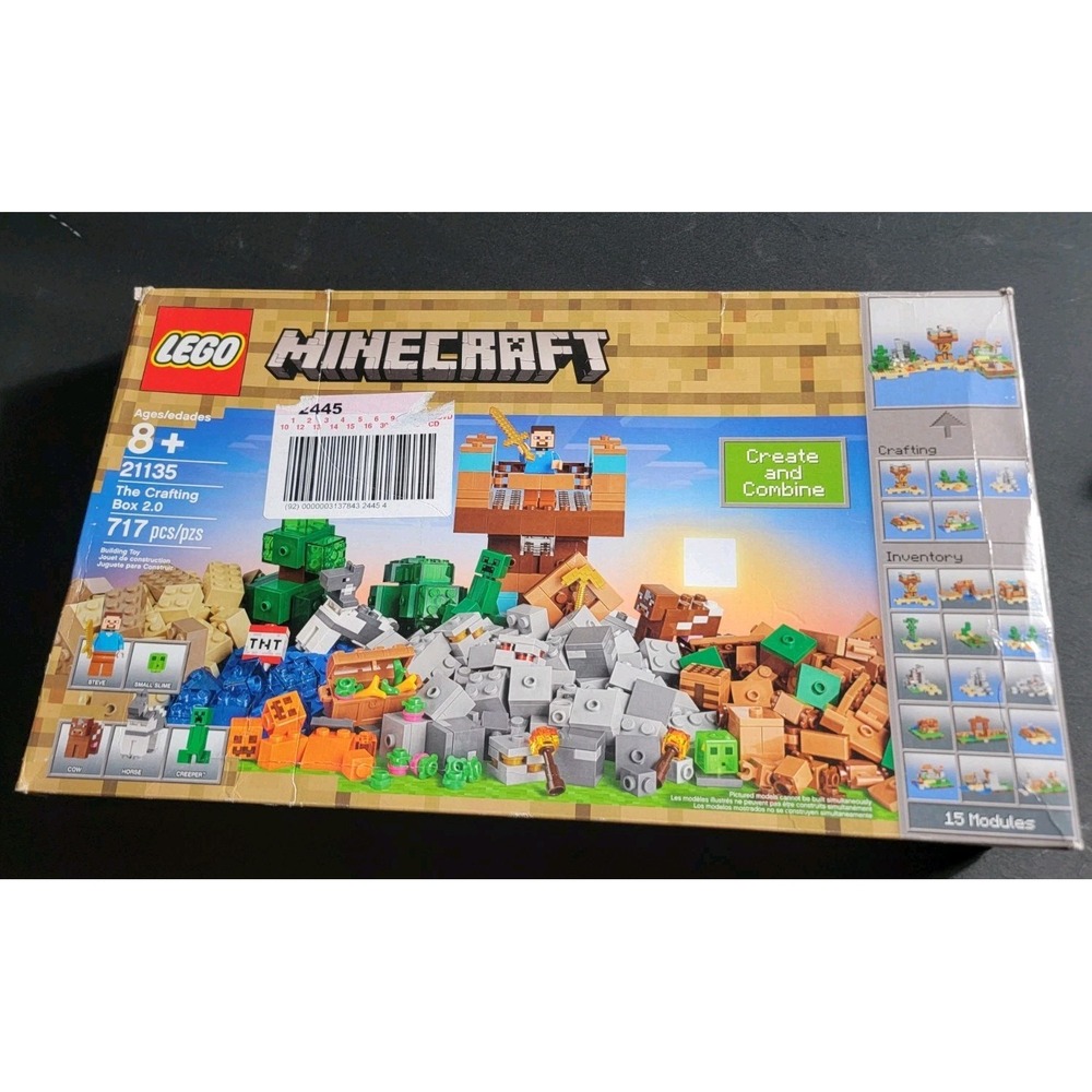 LEGO Minecraft The Crafting Box 2.0 21135 EMPTY BOX ONLY Replacement Packaging